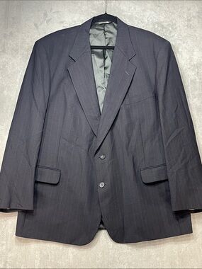 J.G. Hook 48R 100% Worsted Wool Pinstripe Blazer Made USA